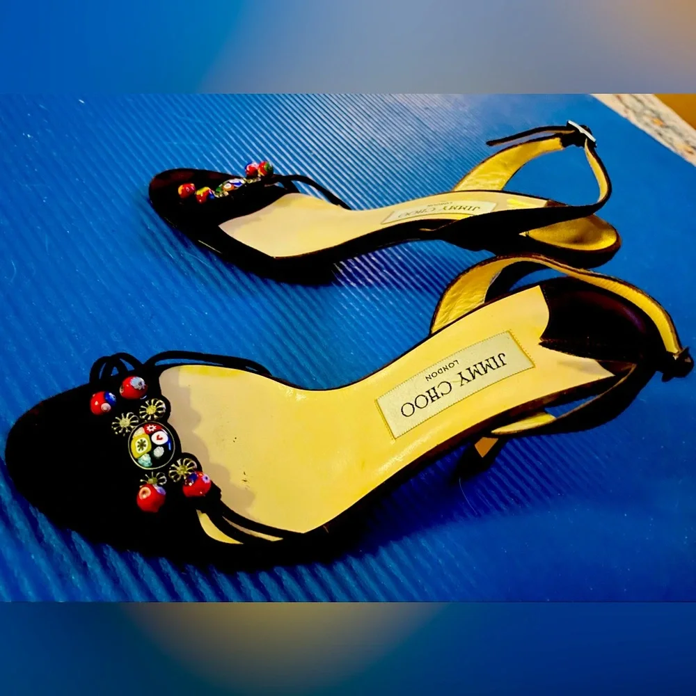 Jimmy Choo London * delicious beaded sandals - Picture 4 of 7